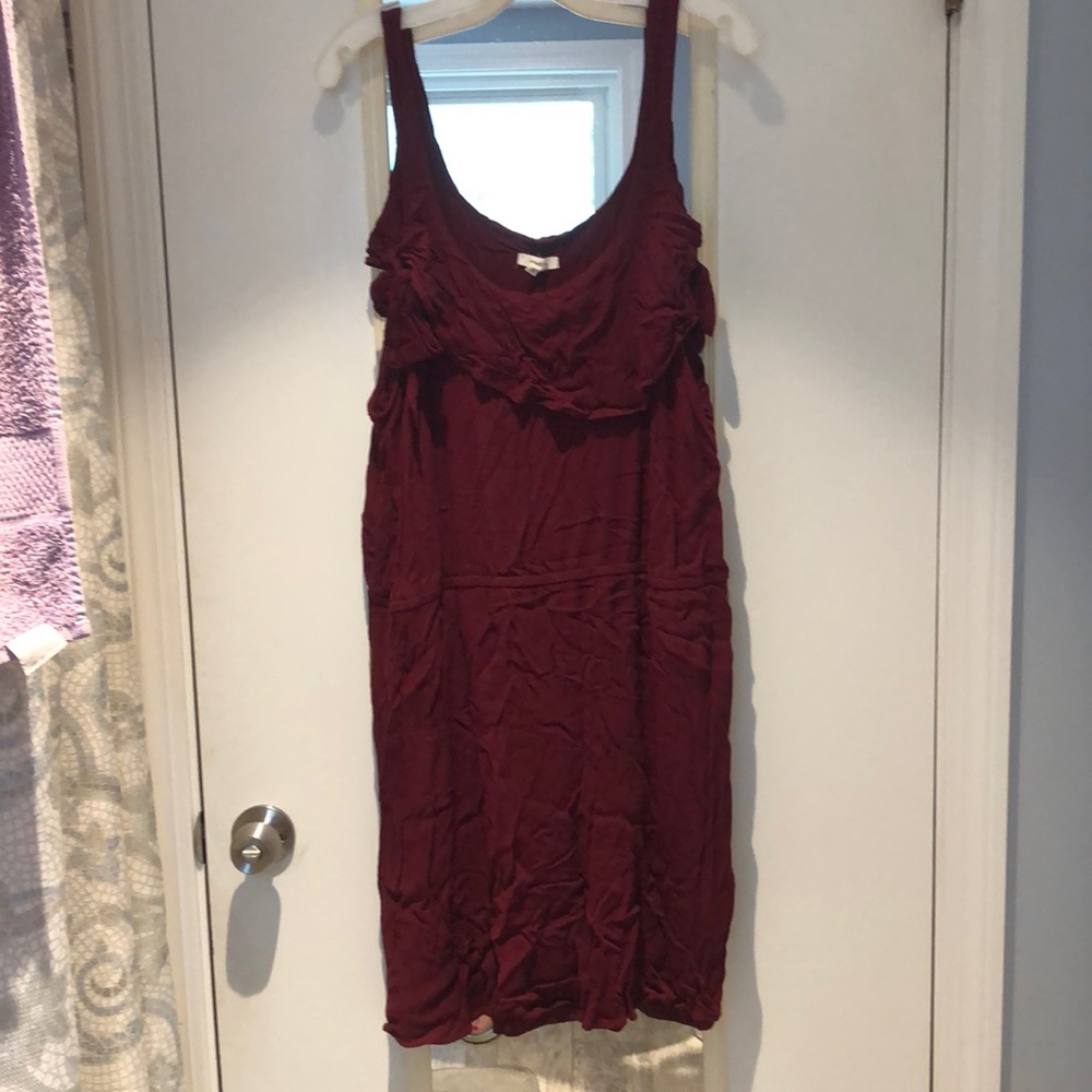 Maurices maroon midi dress 3